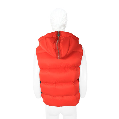 MONCLER Red Nylon Coat Size 50