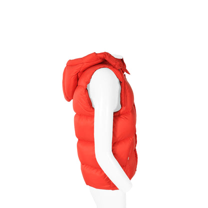 MONCLER Red Nylon Coat Size 50