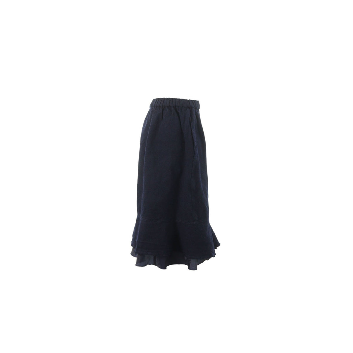 COMME des GARCONS 2008 S/S Polyester Skirt Navy Size SS