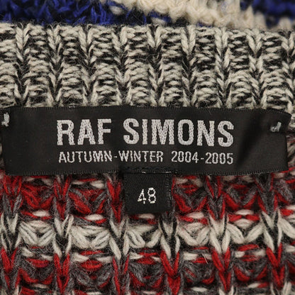 RAF SIMONS 2004 A/W Multi Wool Sweater Size 48