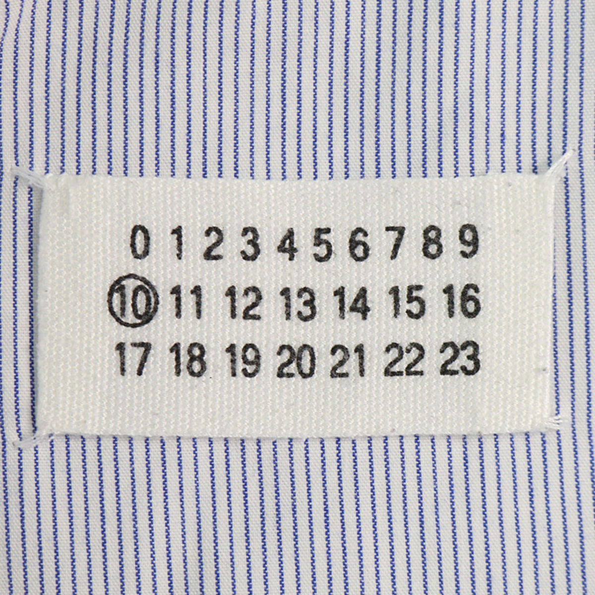 Maison Martin Margiela Long Sleeve Shirt White Navy