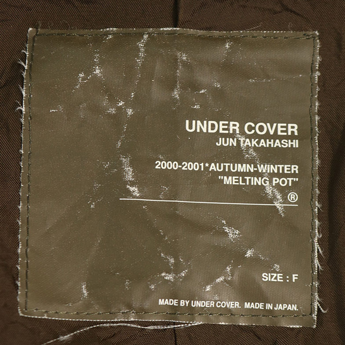UNDERCOVER 2000 A/W Wool Blend Coat Khaki