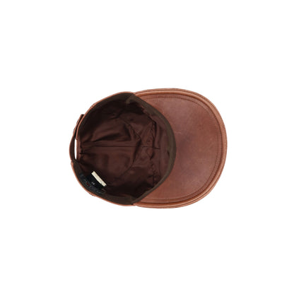MOTSCHHERMES Cowhide Acetate Hat Brown