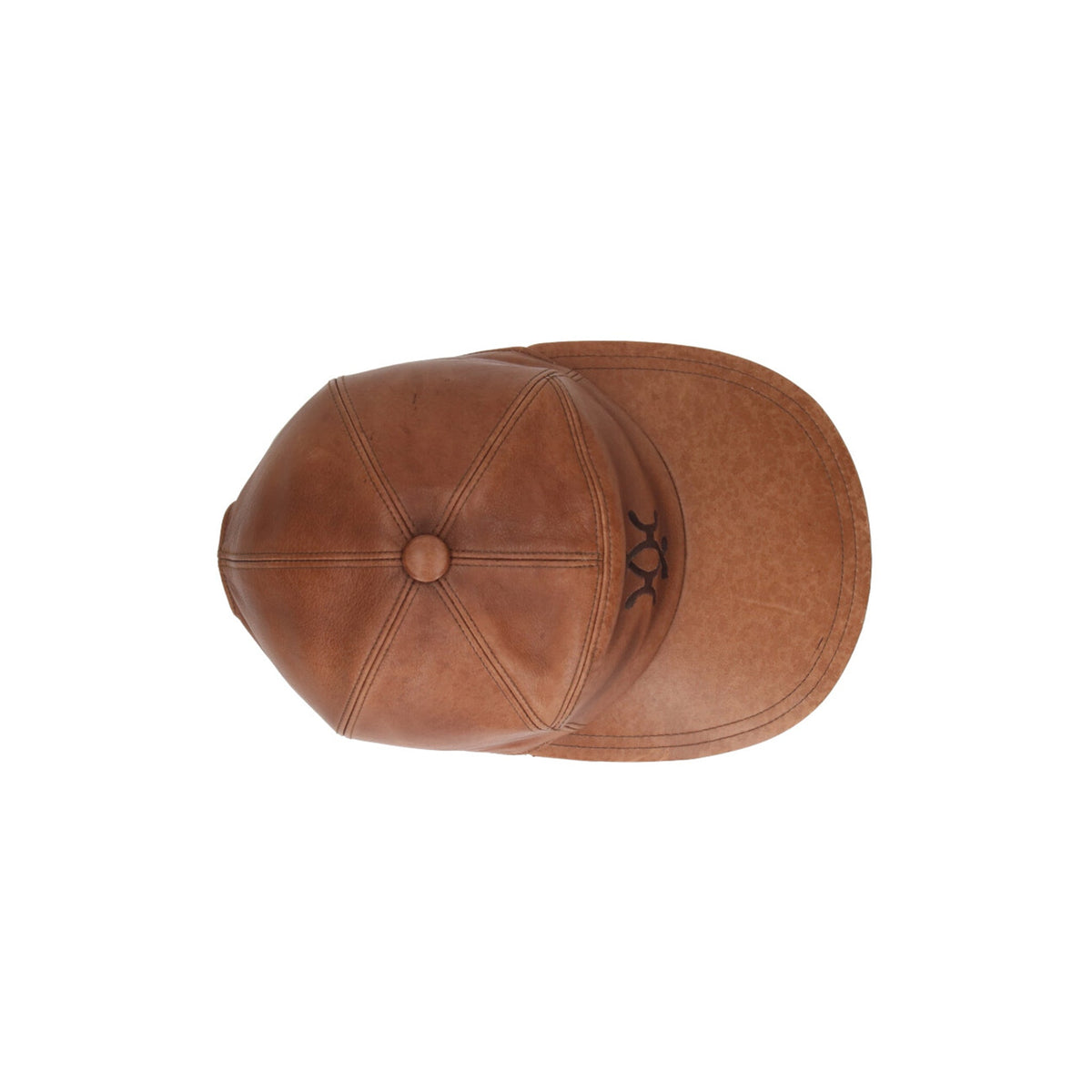 MOTSCHHERMES Cowhide Acetate Hat Brown