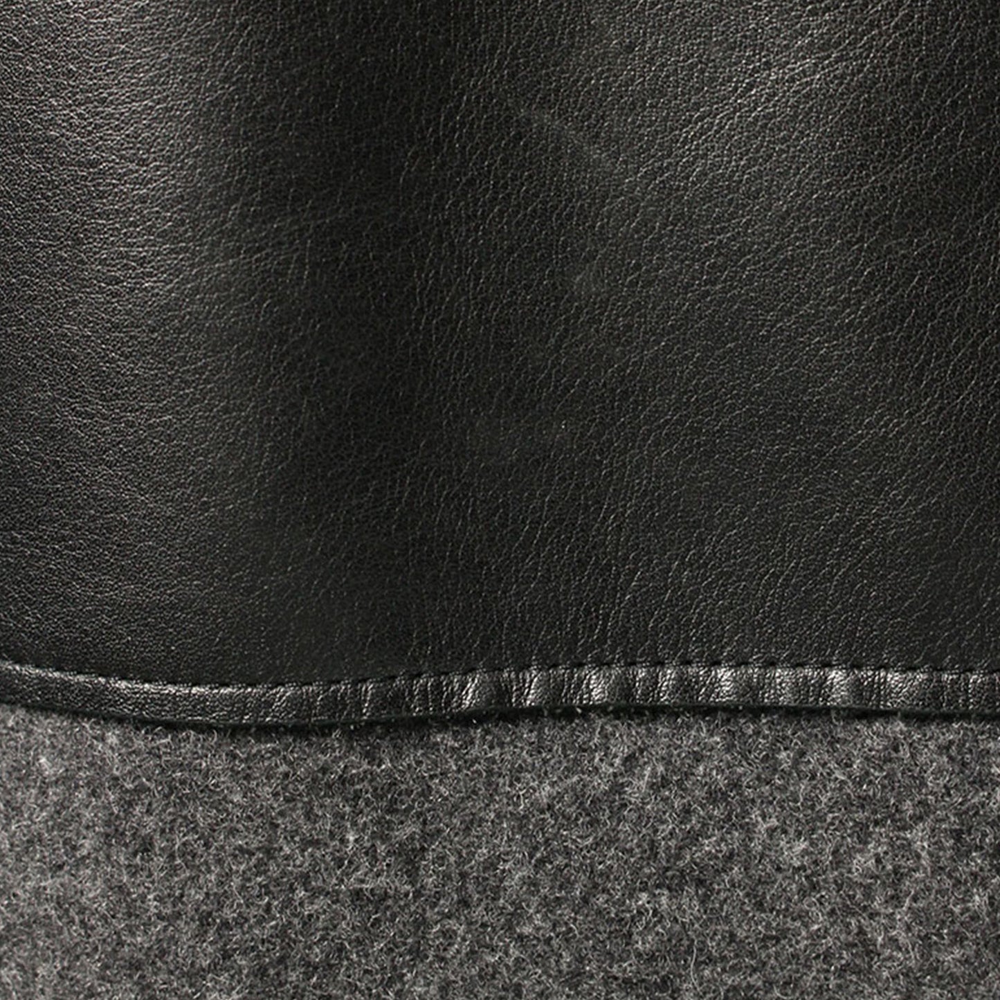 Celine CÉLINE by Phoebe Philo Wool Leather Coat Gray Size 40