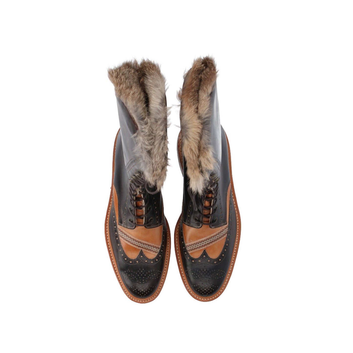 NUMBER (N)INE 2002 A/W Brown Tone Boots Size 10