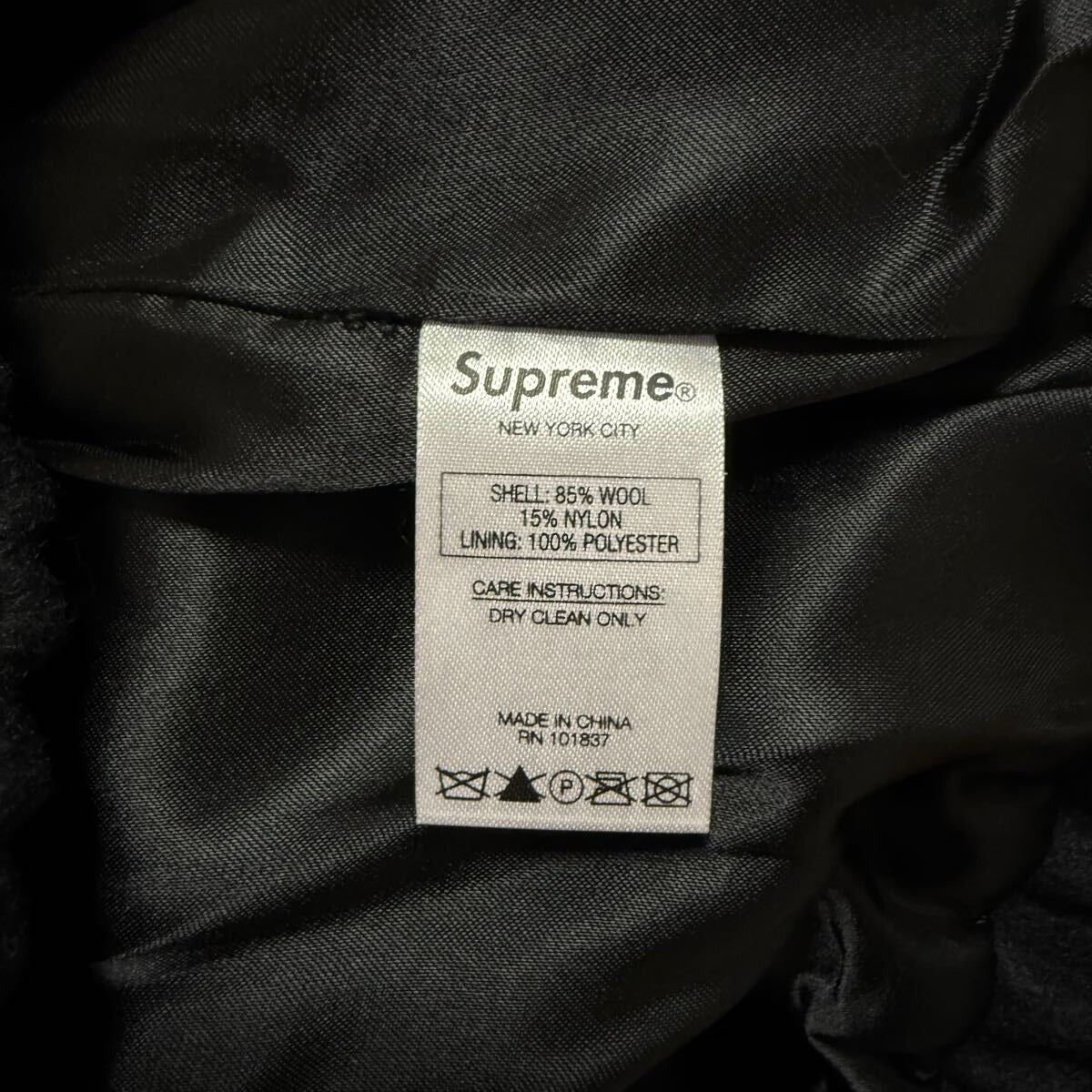 Supreme - Supreme 16AW Stars Zip Stadium Jacket Black Size S