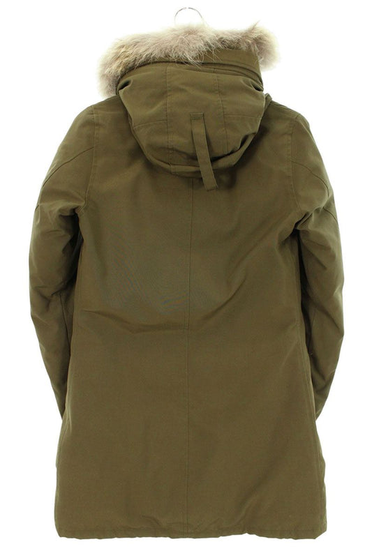 CANADA GOOSE BRONTE PARKA Fur Hooded Down Parka Green Size S
