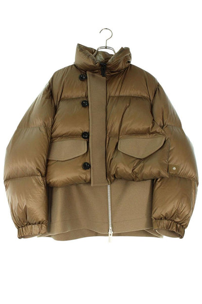 Sacai Padded Puffer Down Jacket Brown Size 2