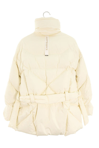 KHRISJOY Iconic Belt Down Jacket Off-White Size 0