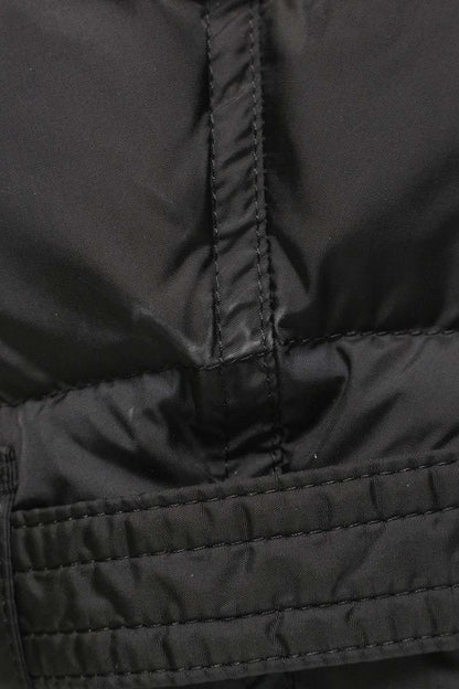 Burberry Fur Trim Long Down Jacket Black Size XXS