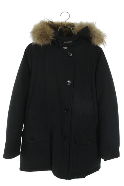 WOOLRICH Fur Hood Down Jacket Navy Size S