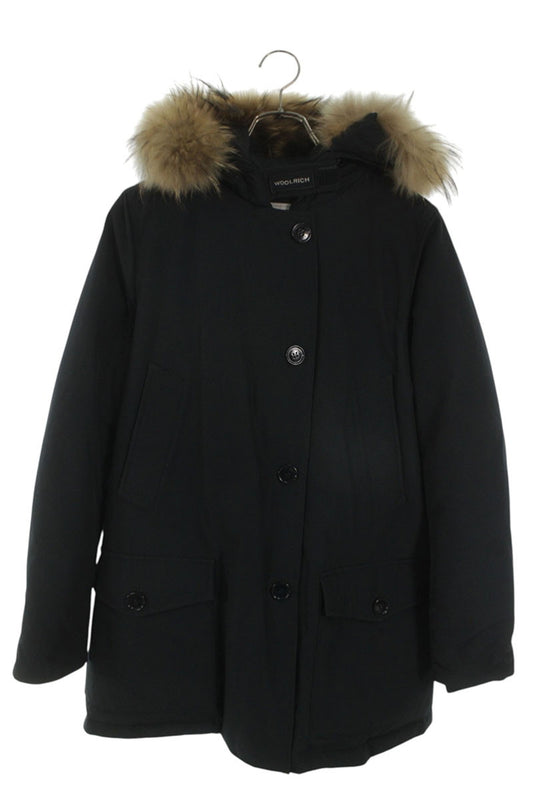 WOOLRICH Fur Hood Down Jacket Navy Size S