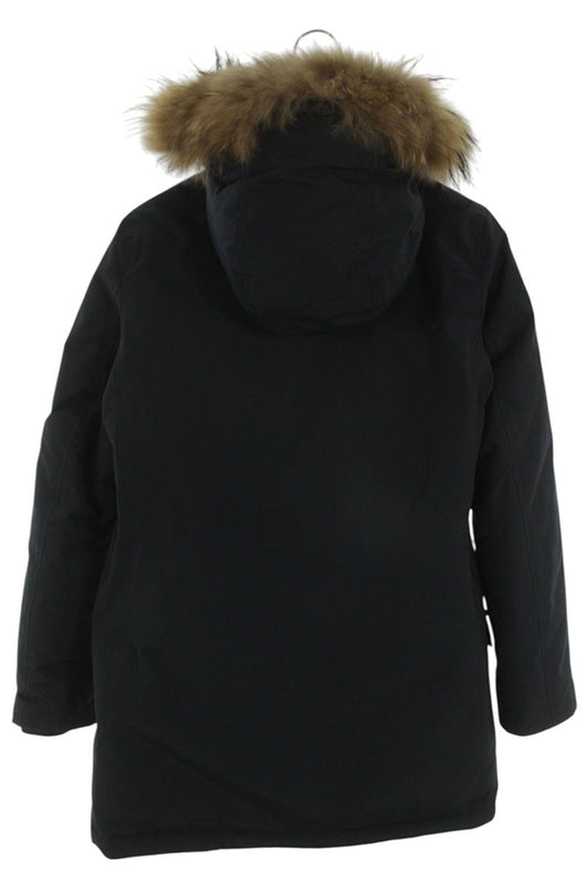 WOOLRICH Fur Hood Down Jacket Navy Size S