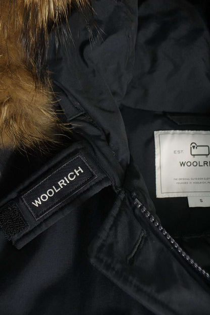 WOOLRICH Fur Hood Down Jacket Navy Size S