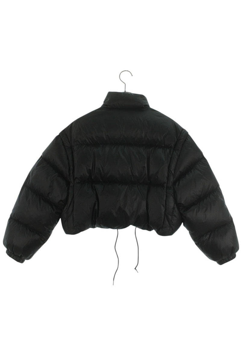 PRADA Triangle Plate Cropped 2WAY Down Jacket Size 38