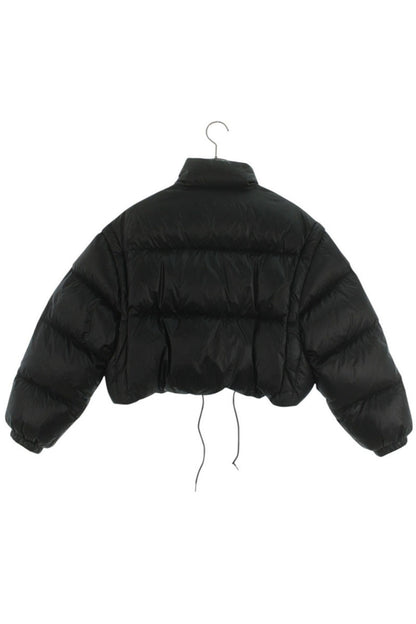 PRADA Triangle Plate Cropped 2WAY Down Jacket Size 38