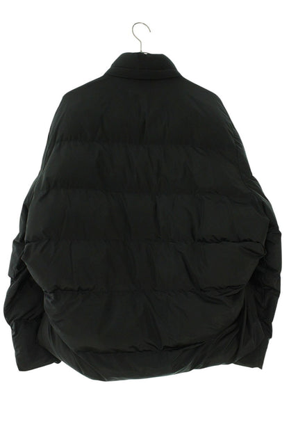 BALENCIAGA Logo Print Puffer Jacket Black Size 38