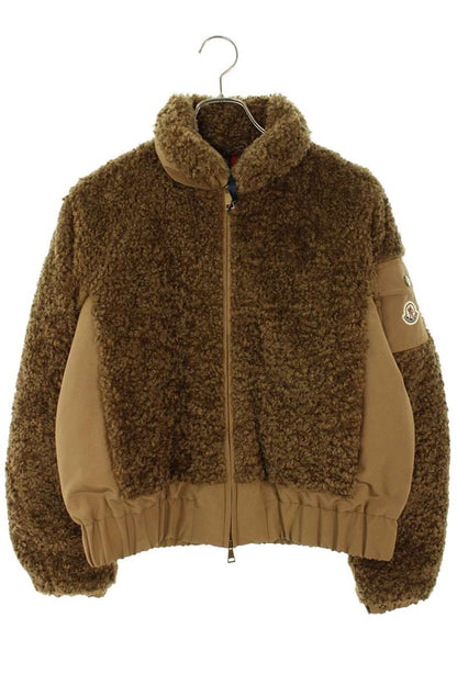 MONCLER Coligny Teddy Boa Jacket Brown Size 1