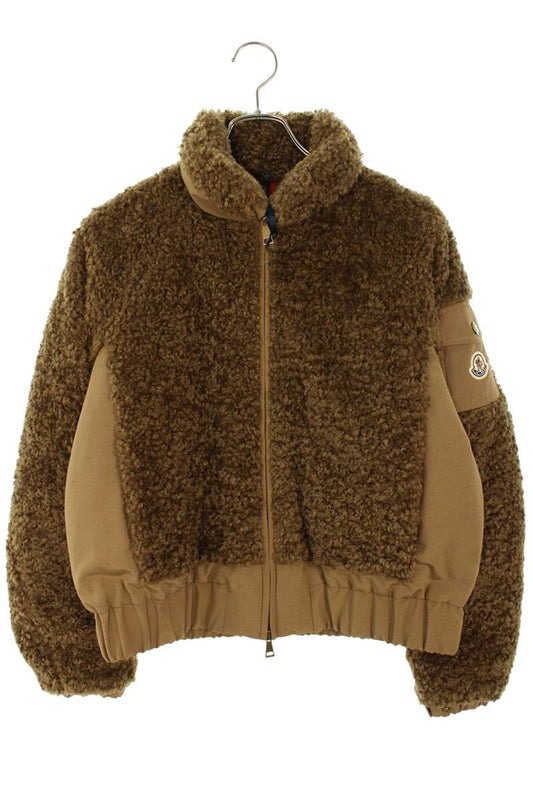 MONCLER Coligny Teddy Boa Jacket Brown Size 1