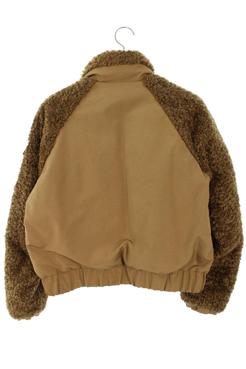 MONCLER Coligny Teddy Boa Jacket Brown Size 1