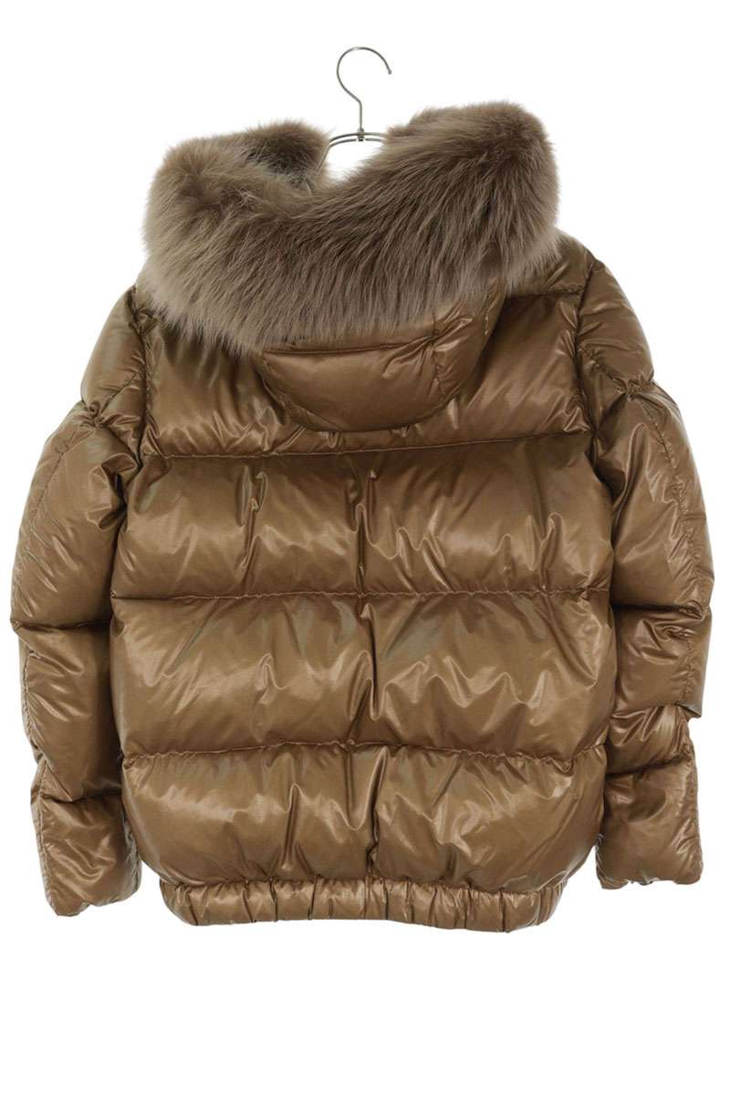 eleventy Fur Hood Down Jacket Beige Size S