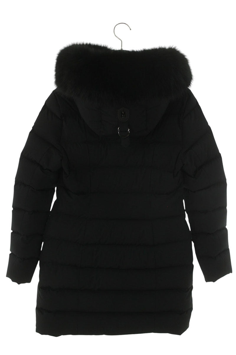 Mackage Calla-BX Fox Fur Nylon Down Coat Black Size S