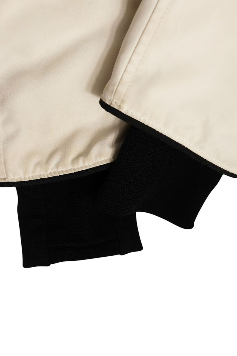 CANADA GOOSE Coyote Fur Hooded Down Jacket White Size XS