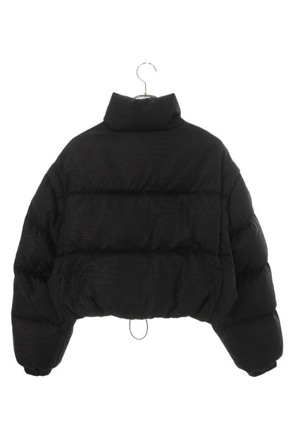 PRADA Re-Nylon Triangle Logo Jacket Black Size 42