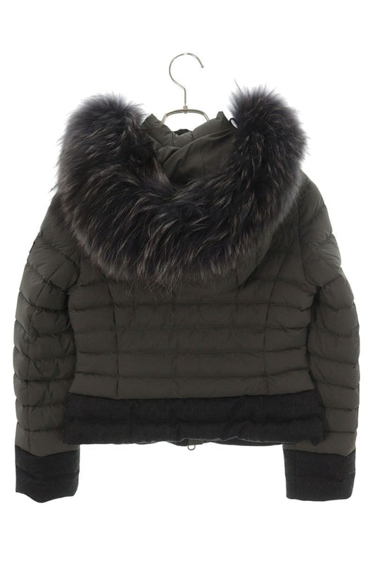 TATRAS 21AW Cropped Fur Hooded Jacket Gray Size 1