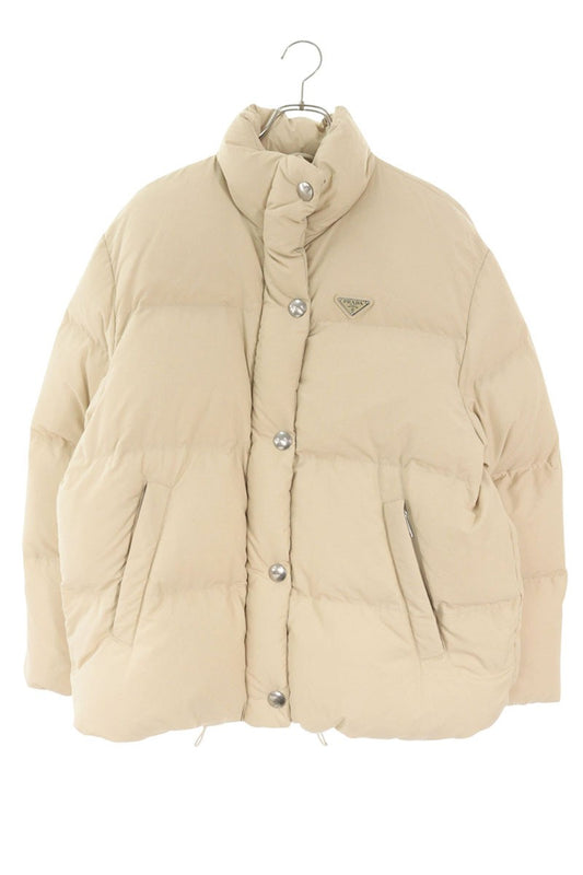 PRADA Triangle Logo Down Blend White Size 40
