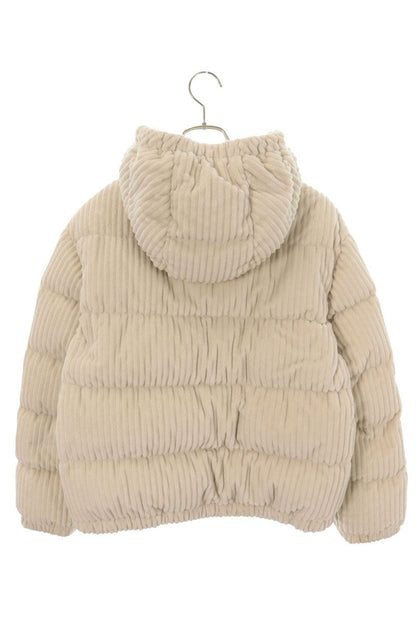 MONCLER ARLINE Logo Patch Jacket White Size 14A