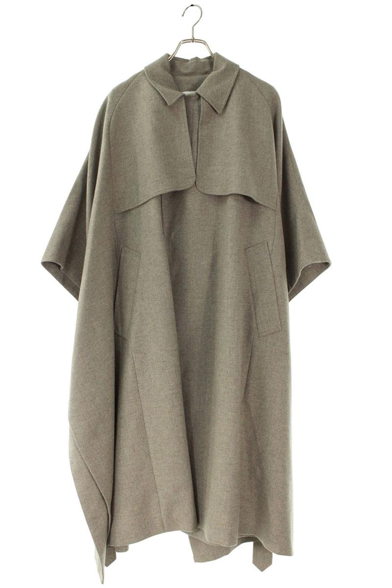 HYKE Wool Blend Trench Cape Coat Gray Size 1