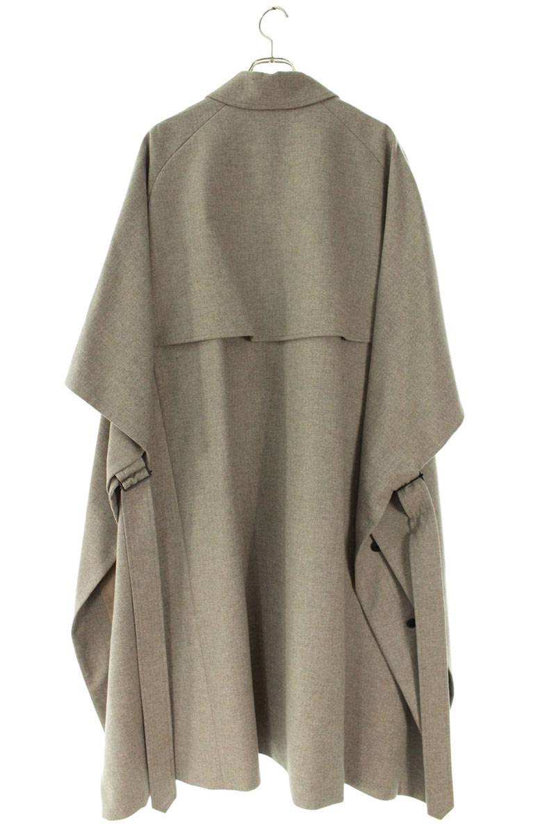 HYKE Wool Blend Trench Cape Coat Gray Size 1