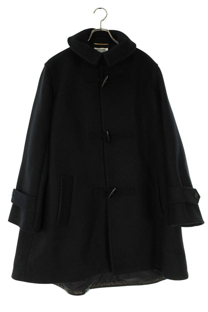 SAINT LAURENT PARIS Wool Duffle Coat Black Size F40