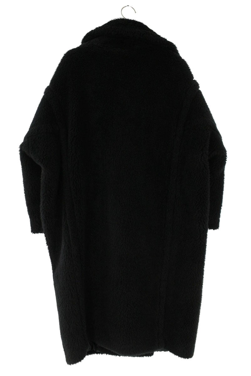 MaxMara Teddy Bear Alpaca Wool Coat Black Size XS
