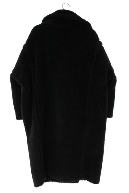 MaxMara Teddy Bear Alpaca Wool Coat Black Size XS