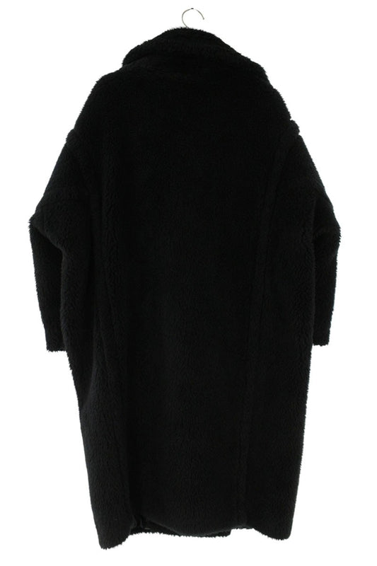 MaxMara Teddy Bear Alpaca Wool Coat Black Size XS