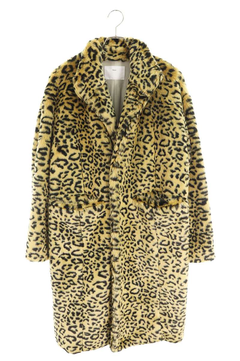 TOGA Leopard Faux Fur Coat Multi Size 36