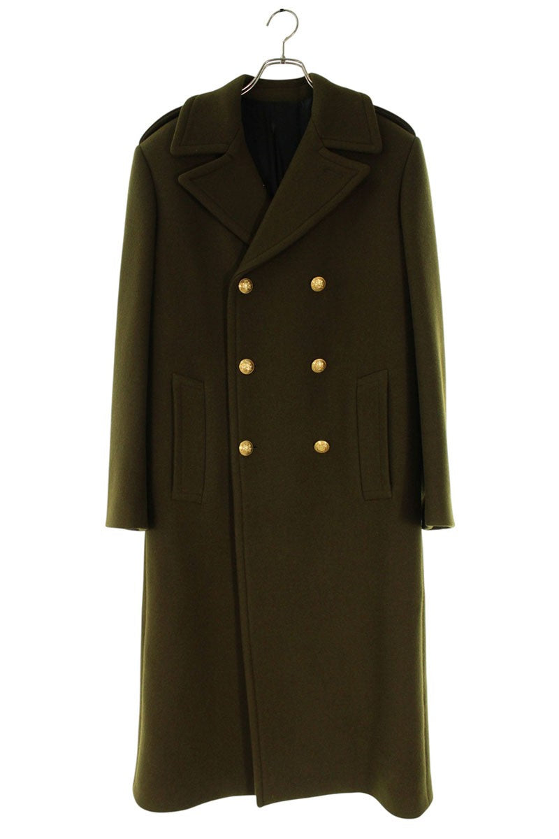 CELINE Metal Button Coat Khaki Size 36