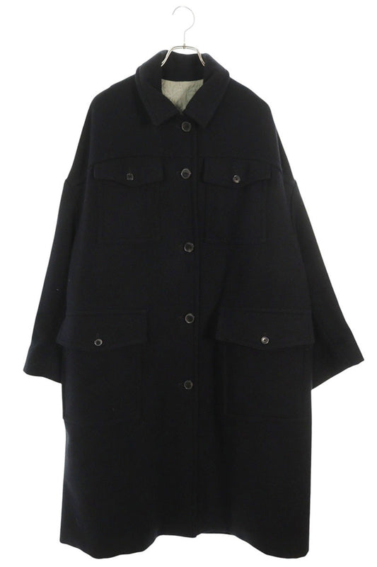 DRIES VAN NOTEN 23AW Embroidered Lining Coat Black Size S