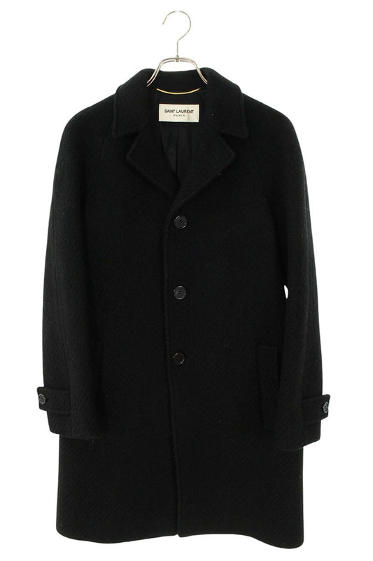 SAINT LAURENT PARIS 14AW Raglan Sleeve Coat Black Size F36