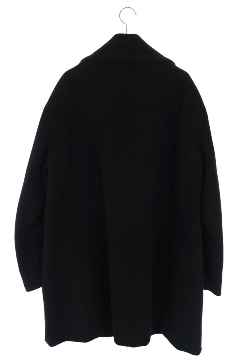 MADISON BLUE Wool Melton Big Coat Black Size 0
