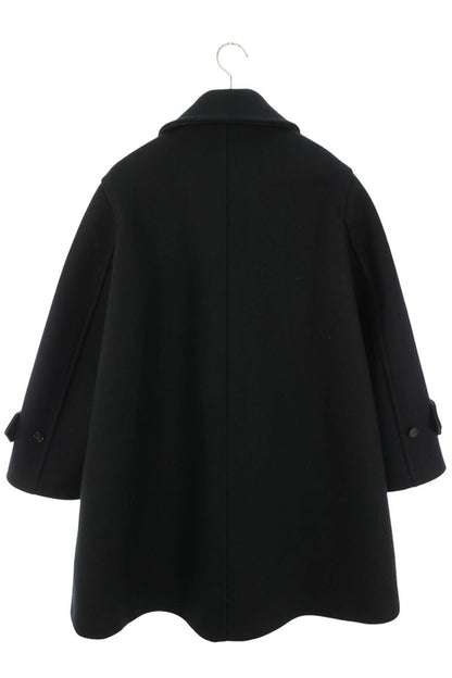 SAINT LAURENT PARIS Wool Duffle Coat Black Size 34
