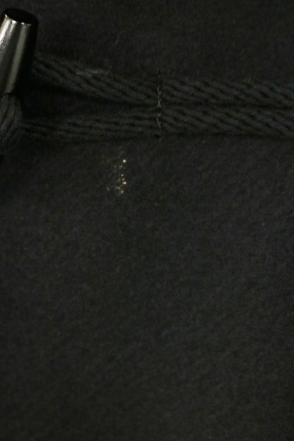 SAINT LAURENT PARIS Wool Duffle Coat Black Size 34