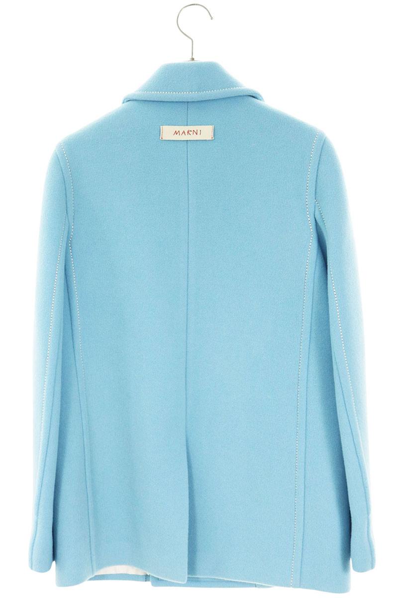 MARNI 23AW Double Breasted Wool Light Blue Size 36