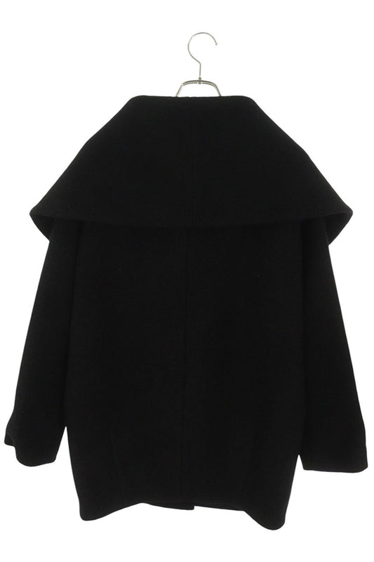 FETICO 25AW Buckle Wool Cape Coat Black Size 36