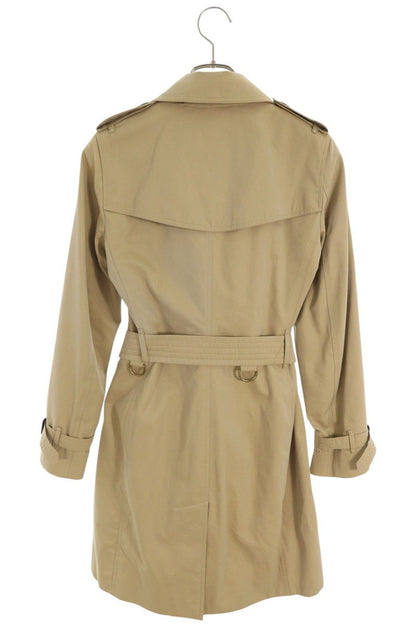 Burberry THE KENSINGTON Trench Coat Beige Cotton Size 36