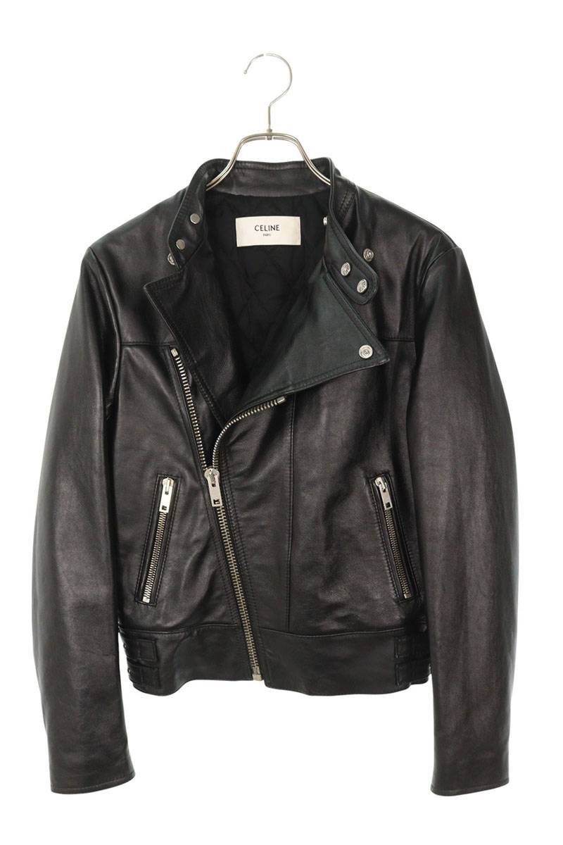 CELINE Calfskin Motorcycle Leather Jacket Size 34
