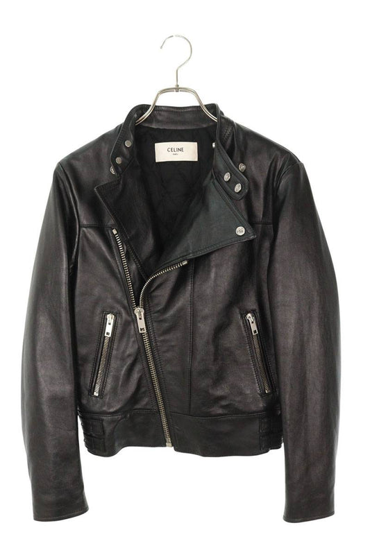 CELINE Calfskin Motorcycle Leather Jacket Size 34